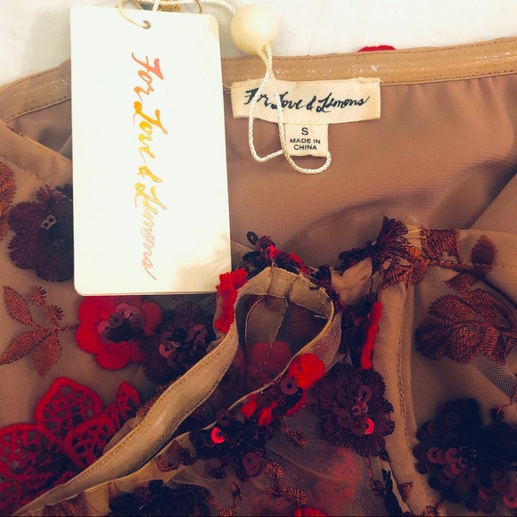 For Love & Lemons Amelia Strapless Mini Dress NWT - Picture 8 of 8